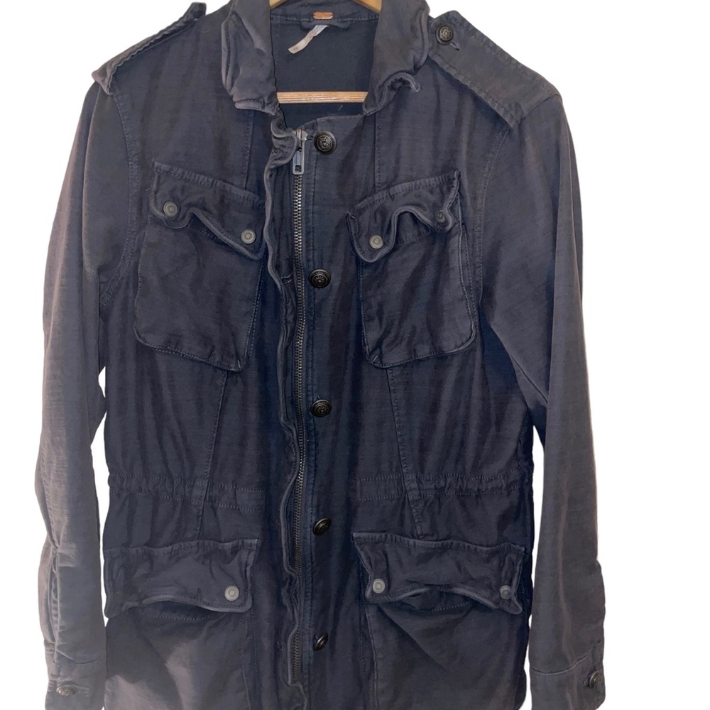 Free People Cargo Military Jacket